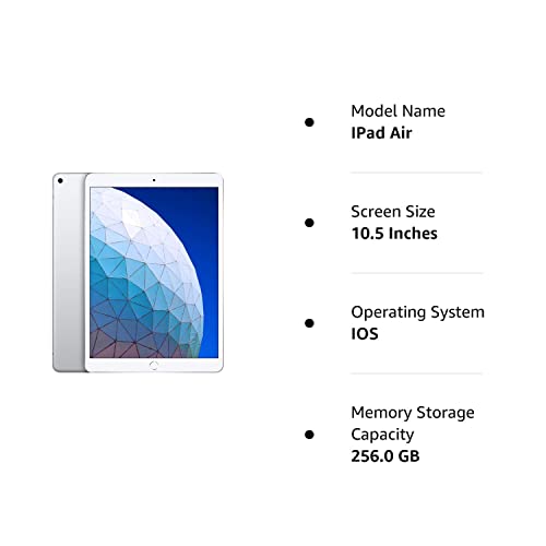 Apple iPad Air 10.5" (renovado), Wi-Fi + Celular, Plateado, 256 GB